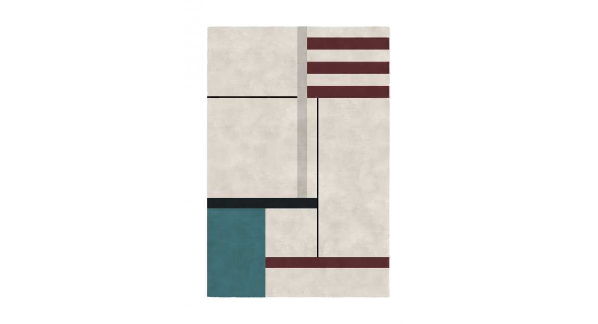 Alfombra Bauhaus Wool Silk, Limited edition. MINIM showroom