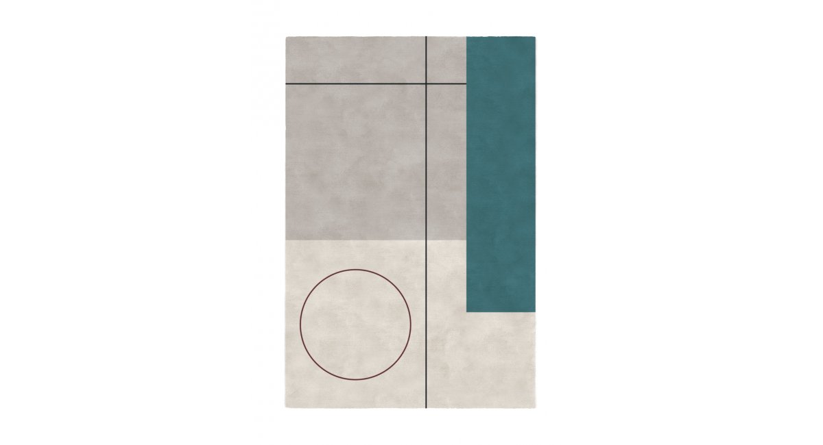 Alfombra Bauhaus Wool Silk, Limited edition. MINIM showroom