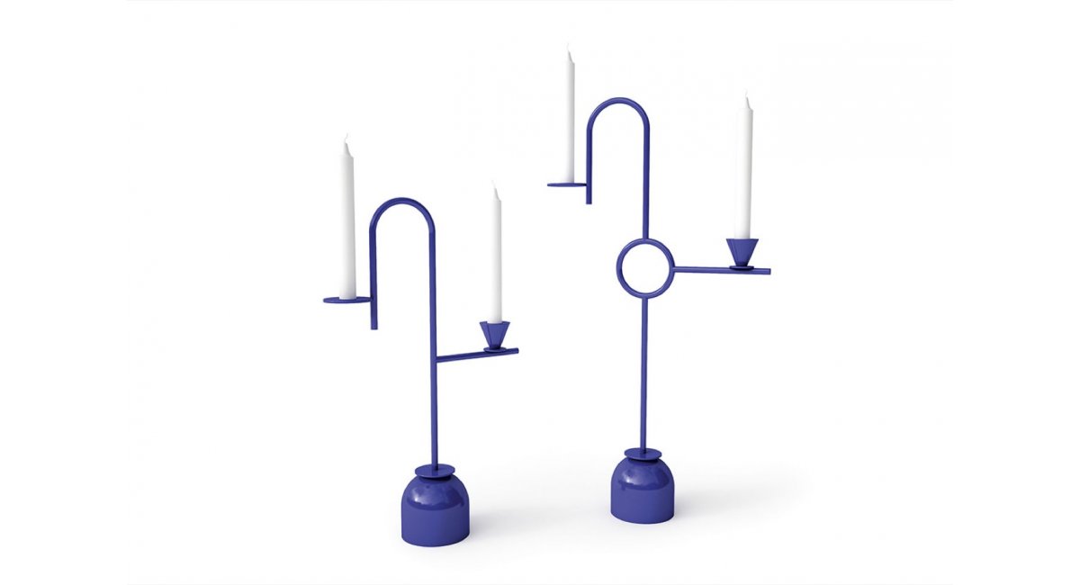 Blue Candleholders, Cappellini