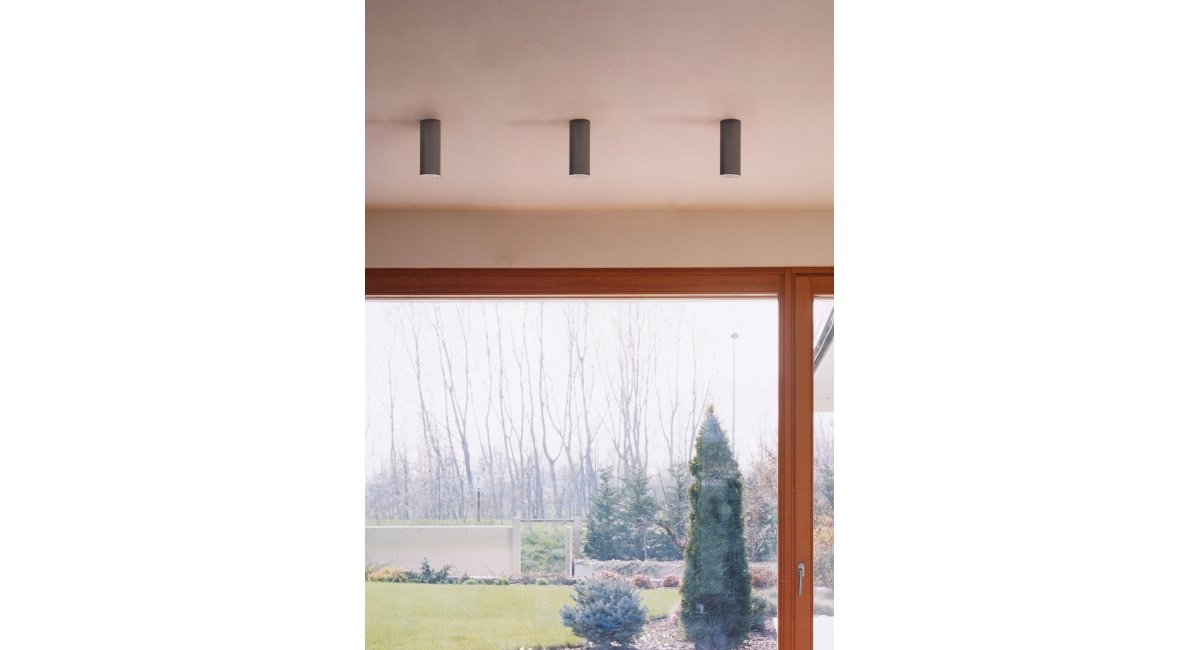 cilindro58 - lámpara techo - rotante - Viabizzuno - MINIM - Lifestyle salón