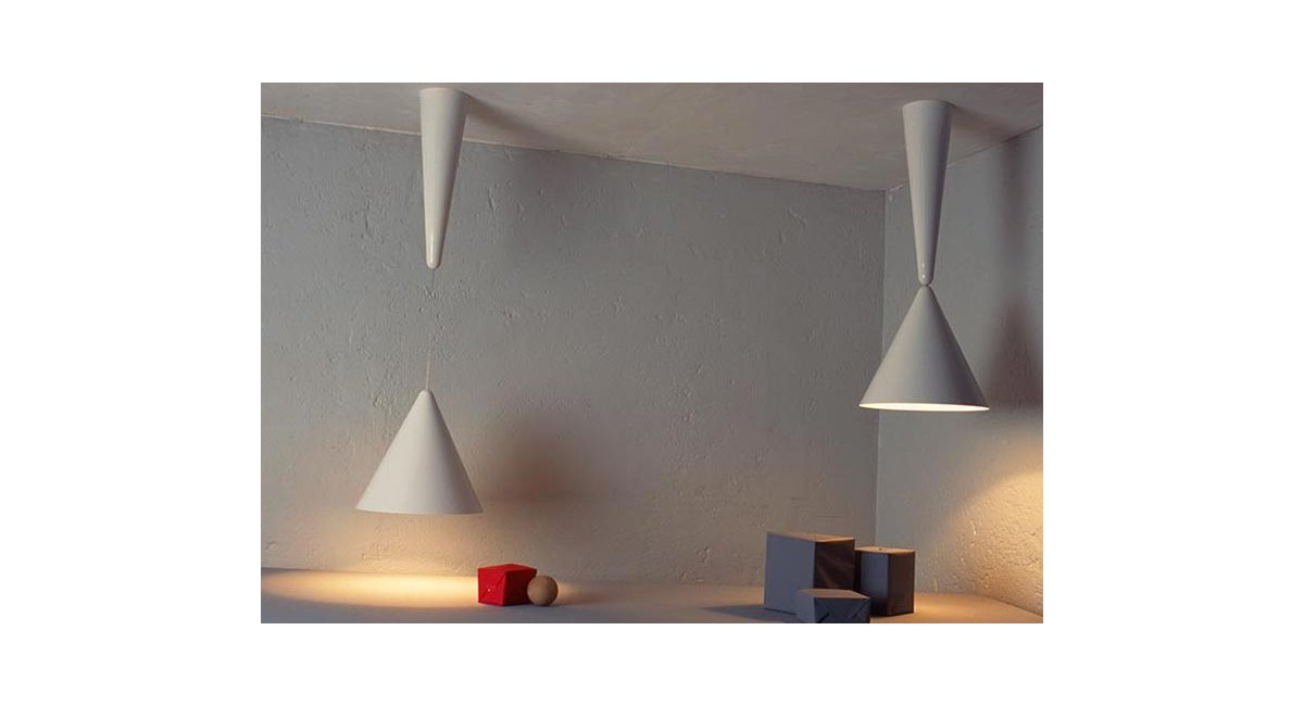 diabolo-suspension lamp-lámpara de techo-flos-color blanco - MINIM - lifestyle espacio