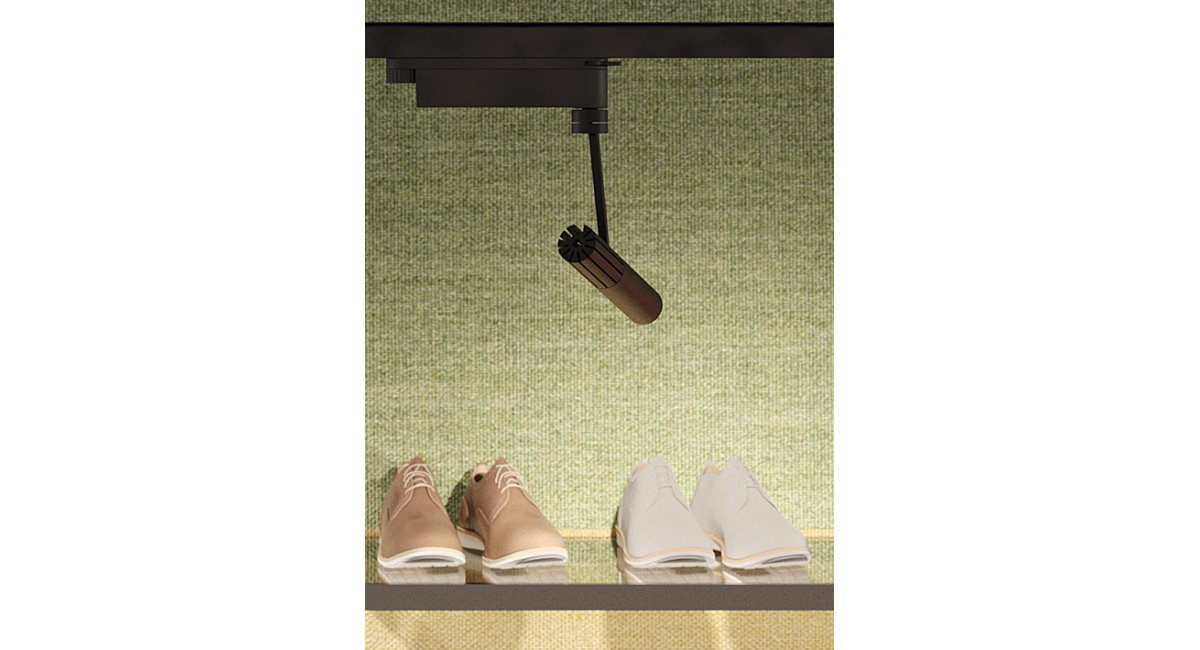 droid - lámpara techo - Viabizzuno - MINIM - lifestyle escaparate