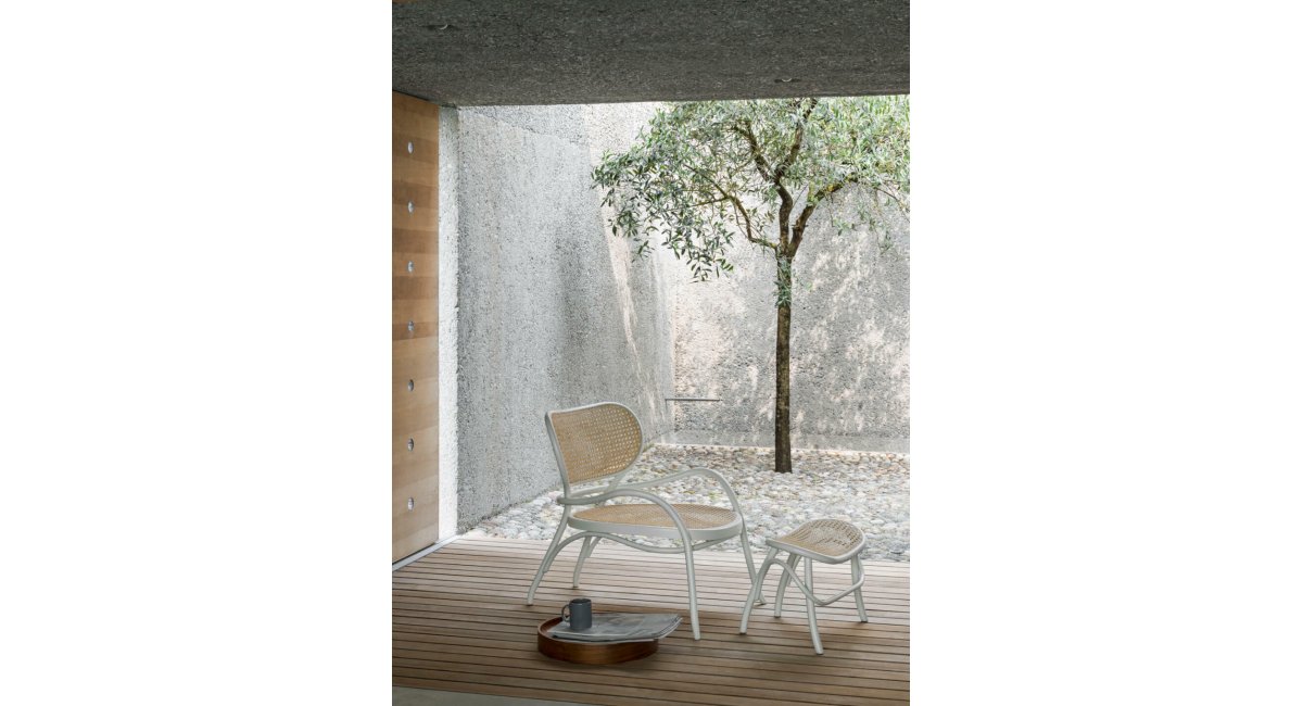 lehnstuhl hocker - reposapies - taburete - Gebrueder Thonet Vienna - MINIM - lifestyle jardín
