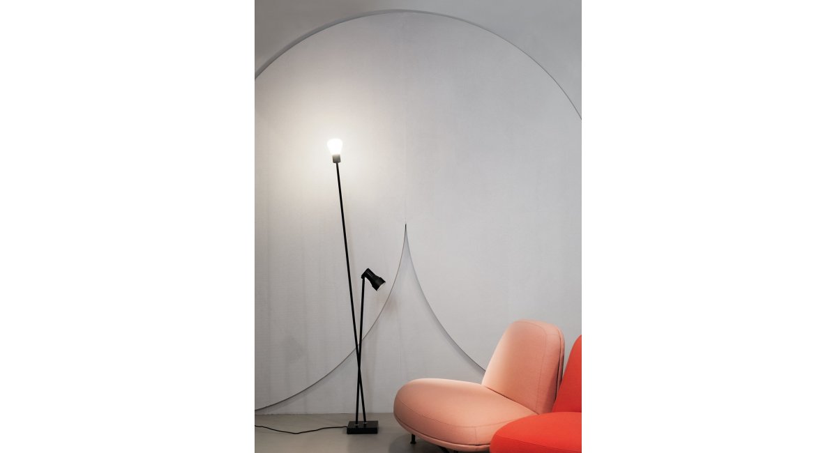 n55 terra - Lámpara de pie - Viabizzuno - MINIM - lifestyle salón