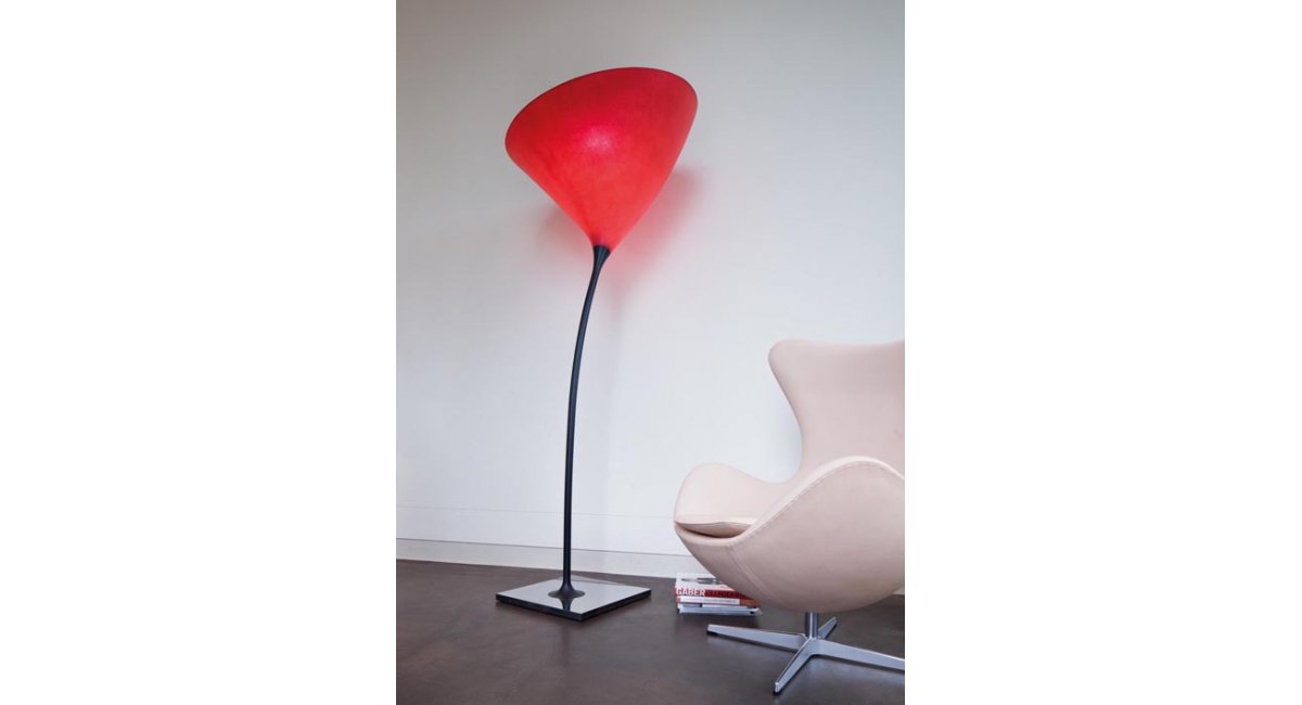 poppy terra - lámpara de pie - interior - Viabizzuno - MINIM - lifestyle sala de estar