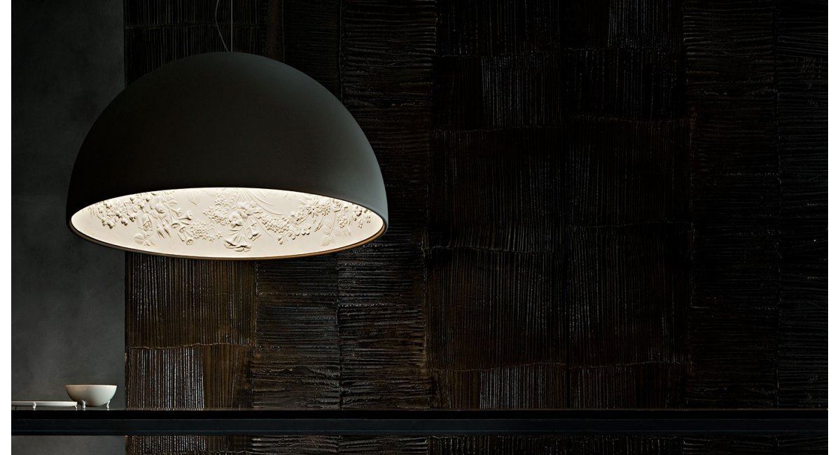 skygarden 1-lámpara de techo - Flos - MINIM - lifestyle lámpara encendida