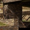 Casa Alta, Cadaqués, detall de pedra de licorella a l'exterior — Francesc Rifé Studio per a MINIM