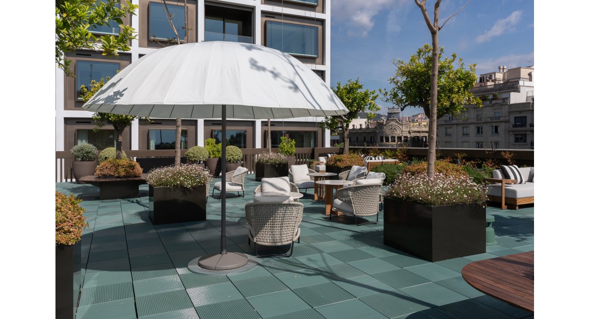 Terraza exterior Mandarin Oriental Residences, Barcelona