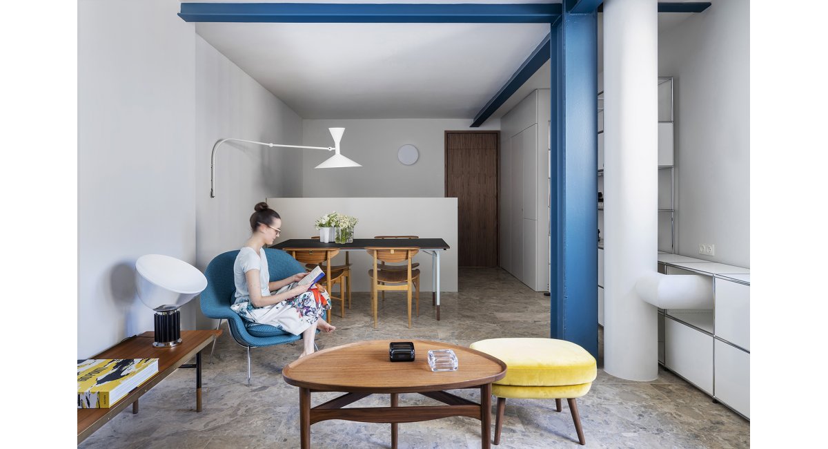 Piso en el centro de Madrid mobiliario MINIM