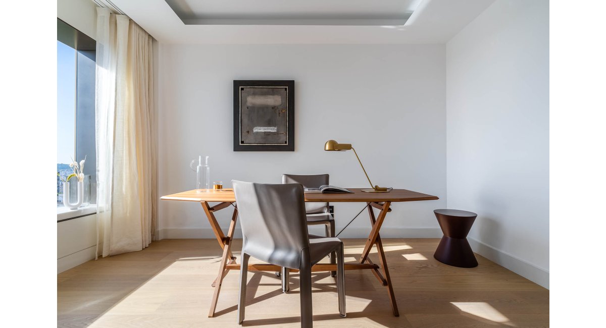 Vivienda en el corazón de Barcelona MINIM mobiliario iluminación