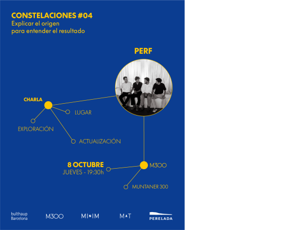 PERF, estudio invitado a la cuarta sesión de Constelaciones en M300, espacio cultural del grupo MINIM en bulthaup Barcelona