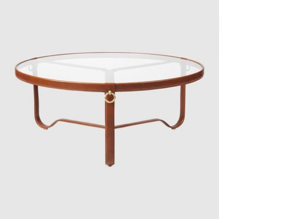 Adnet_CoffeeTable_mesa de centro_cuero marrón y cristal_Gubi_MINIM