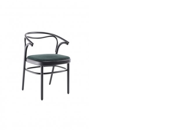 Beaulieu_ silla _ Gebrüder Thonet Vienna - MINIM - silla con cojín en asiento y reposabrazos