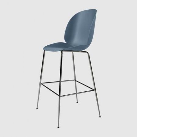 Beetle_Bar Chair_taburete_cromado_asiento azul_GUBI_MINIM