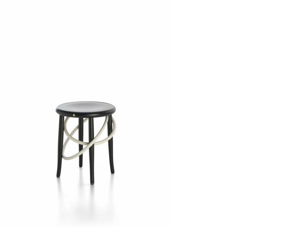 CIRQUE - taburete bajo - blanco y negro - Gebrueder Thonet Vienna - MINIM