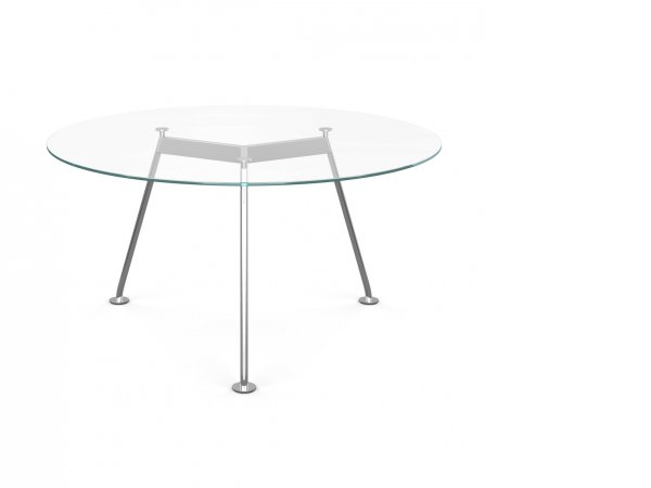 Grasshopper - Dining Table - mesa de comedor redonda - Knoll - MINIM - cristal