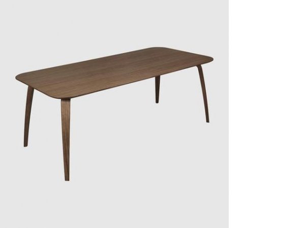 Gubi DiningTable_Mesa de comedor rectangular_base de madera de nogal americano_Gubi_MINIM