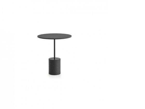 Mesa La Palma_ base de mármol_ base de cemento_solumna aluminio_MINIM Showroom_Madrid_Barcelona_jey_T40-P40_color negro
