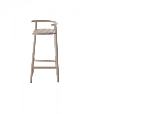 Single Curve Counter _ Gebrueder Thonet Vienna - MINIM - taburete alto - lateral