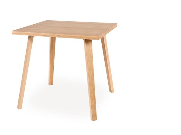 mobles114 - gracia - mesa de comedor cuadrada - MINIM - madera clara