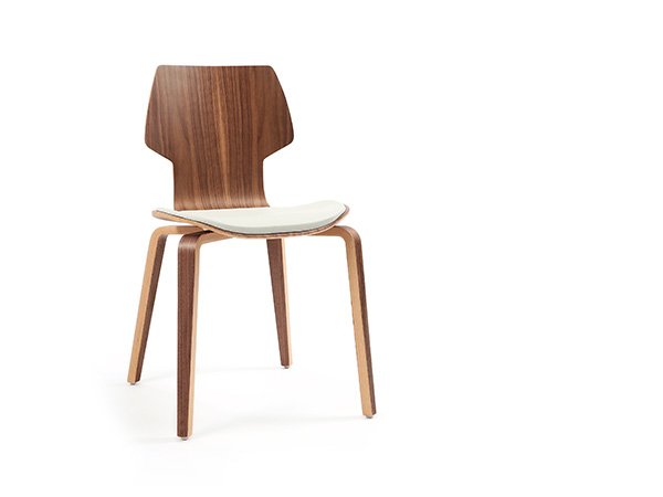 mobles114 - gracia wood - sillas - massana - tremoleda - MINIM - silla madera - silla con cojín blanco