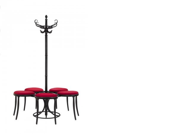 ruhering - taburetes con perchero - Gebrueder Thonet Vienna - MINIM