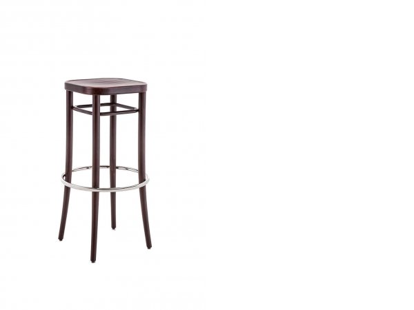 vienna 144 - taburete alto sin respaldo - Gebrueder Thonet Vienna - MINIM - sin cojín