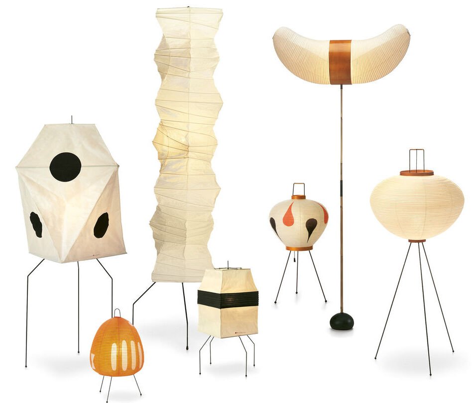 Vitra. Lámparas de papel Akari. Noguchi